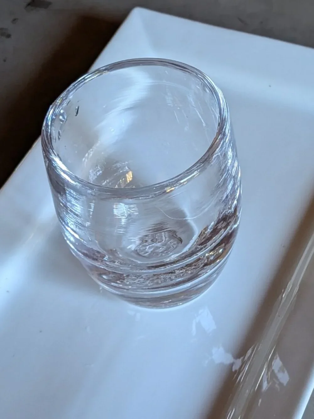 Clear Glassbaby Votive Candle Holder